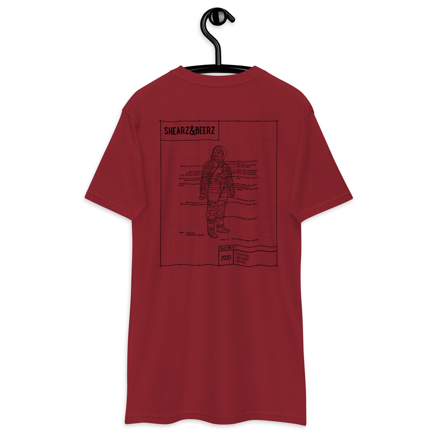 Suit Diagram heavyweight tee